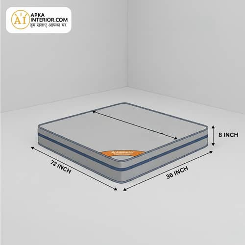 Acupressure Orthopedic Mattress (72x36x8 Inch) | Therapeutic Pressure Point Relief, Improved Blood Circulation & High-Density Support Foam