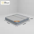 Acupressure Orthopedic Mattress (72x60x4 Inch) | Therapeutic Pressure Point Relief, Improved Blood Circulation & High-Density Support Foam - left_view