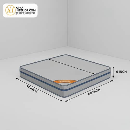 Acupressure Orthopedic Mattress (72x60x6 Inch) | Therapeutic Pressure Point Relief, Improved Blood Circulation & High-Density Support Foam