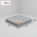 Acupressure Orthopedic Mattress (72x72x6 Inch) | Therapeutic Pressure Point Relief, Improved Blood Circulation & High-Density Support Foam - left_view