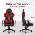 Batman Gaming Chair (Red) - rear_view