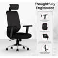 Ergonomic Mesh Executive Office & Home Chair (Black) - rear_view