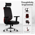 Ergonomic Mesh Executive Office & Home Chair (Red) - rear_view