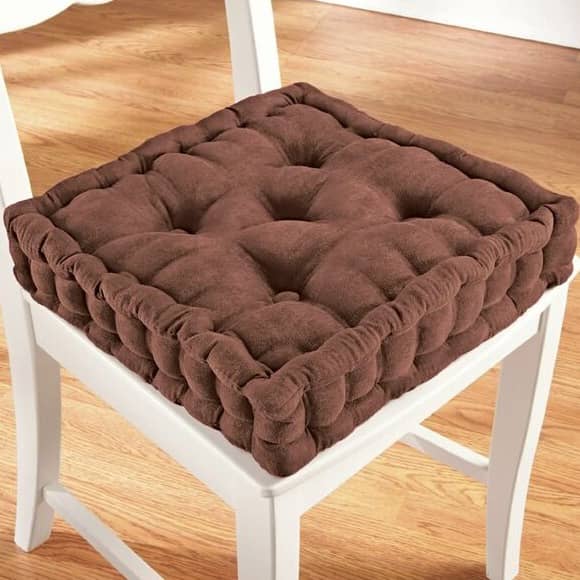 Soft & Comfortable Sitting | Chair Cushion Pad for Sitting (40x40x8cm) (Brown)
