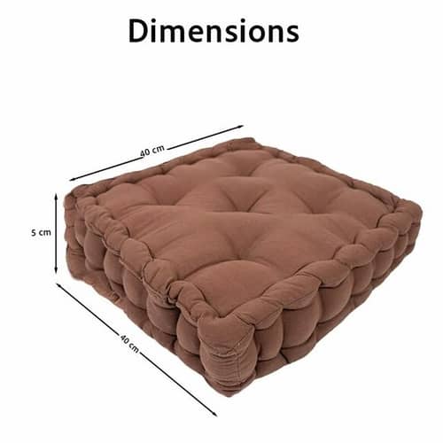 Soft & Comfortable Sitting | Chair Cushion Pad for Sitting (40x40x8cm) (Brown)
