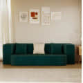 3 Seater Double Foam Pull Out Sofa Cum Bed (Green) (72x48x20 Inch) - front_view