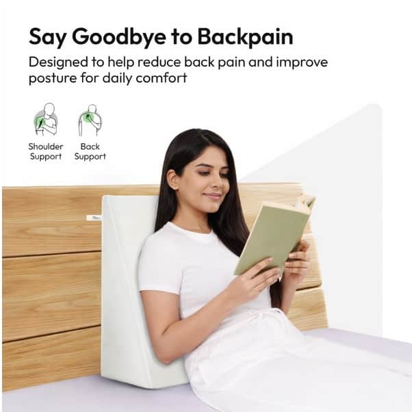 SpineAlign Support Cushion (19x20x10 Inch) - rear_view