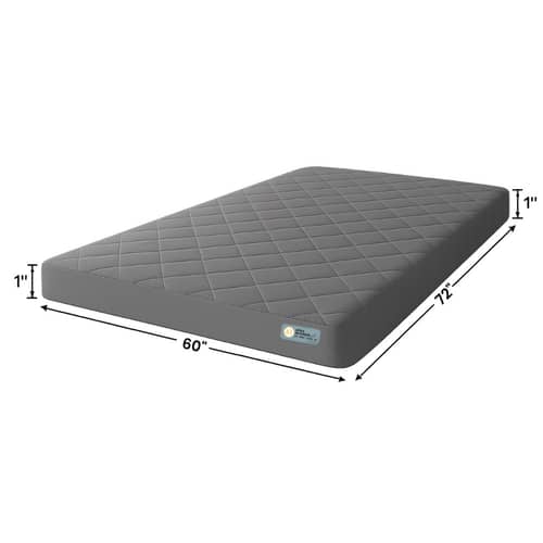 Waterproof Mattress Protector – Single Size, Terry Fabric with TPU Lamination (72x60 Inch, Grey)