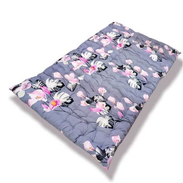 Soft Cotton Quilt Mattress Foldable Movable Single Firm Mattress (6 ft x 3 ft or 72 x 36 Inches) - front_view