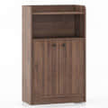 Engineered Wood Bookshelf In Classic (Walnut) (39x24x12) Inch - rear_view