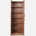2 Door Wardrobe In Walnut Finish (72x24x13) Inch - top_view