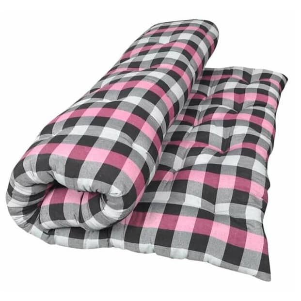 King-Size Cotton Quilt Mattress | Multicolor Soft Double Bed Gadda 6X6 Ft Comfort - (72X72X2) Inch