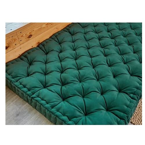 Cotton Floor Mattress, 4 inch Thick Tufted Cushion, Foldable, Rollable Light Weight Cotton (72 x 30 inch )