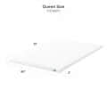Mattress Topper Queen Size Softy Foam | Quick Response Foam  (72x60x2 Inch) White - front_view