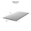 Mattress Topper Queen Size Softy Foam | Quick Response Foam (72x60x2 Inch) Grey - front_view