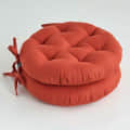 Cotton Reversible Round Chair Pad Cushion (Pack of 2) (40 X 40 X 8 Cm) - photo