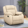 Orleans Beige Fabric Manual Recliner - photo