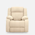 Orleans Beige Fabric Manual Recliner - rear_view