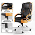 Leatherette Executive Office Chair - rear_view